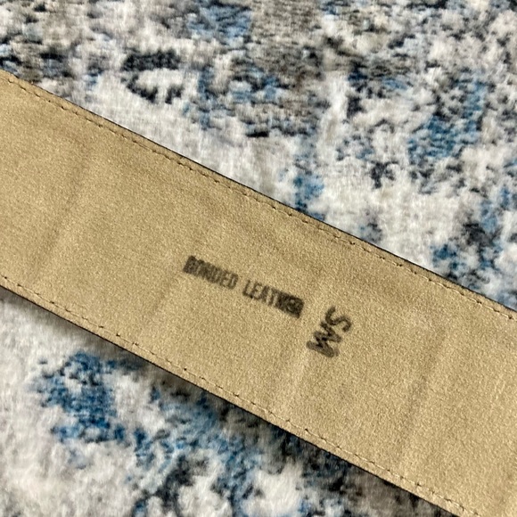 Brown Bonded Leather Belt Womans Size Small 28-30 inches Thick Wide Belt - Picture 5 of 5